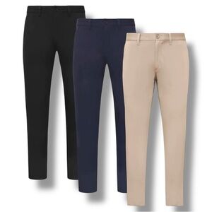 True Classic Twill chinos pack - Black, Navy, and Tan